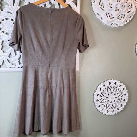 CeCe Mink Suede-Like Dress Gray Size 10 - Picture 6 of 7